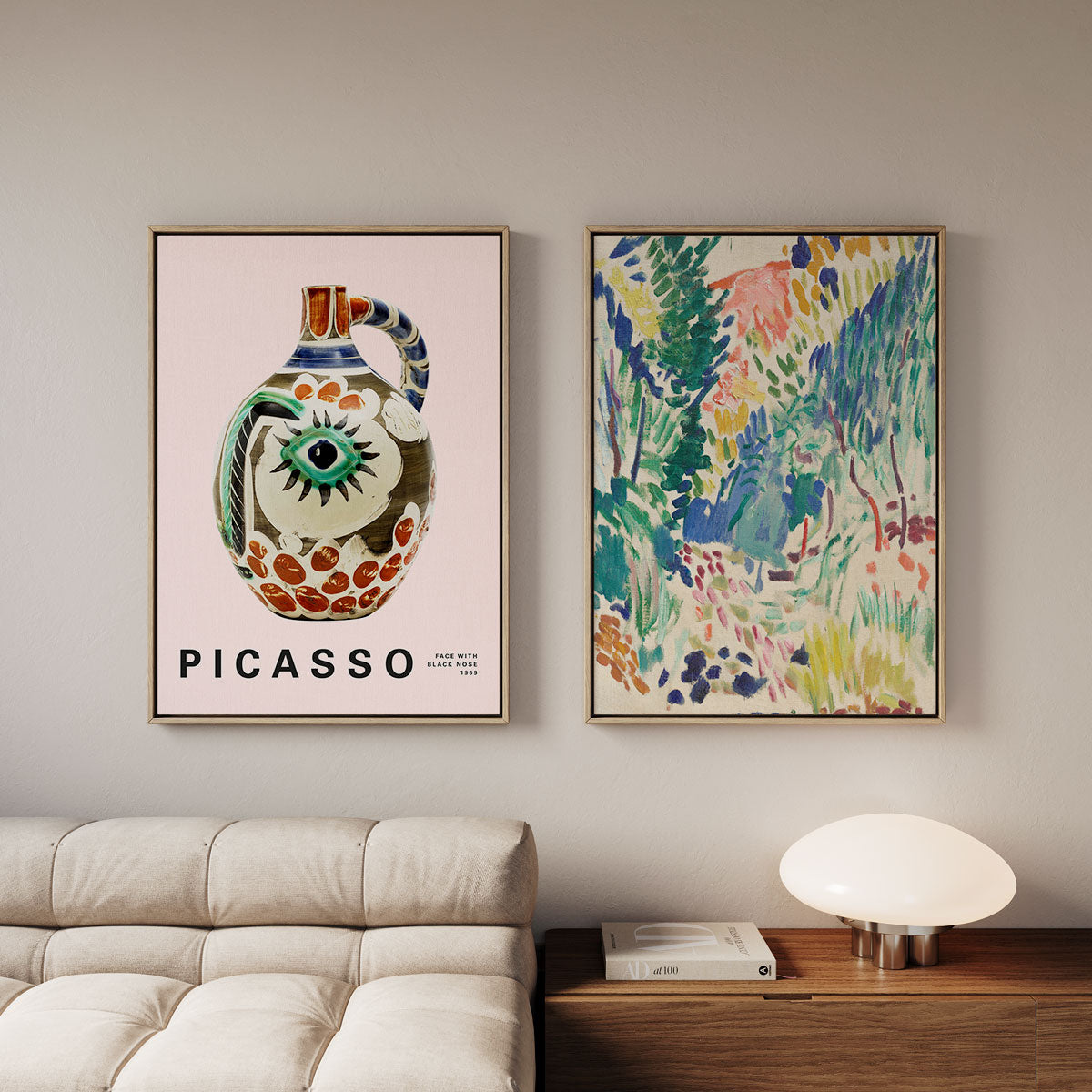 Canvas Print with Floating Frame – Henri Matisse – Landscape at Collioure
