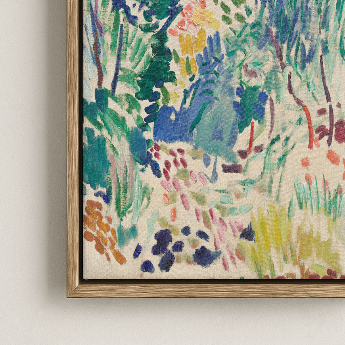 Canvas Print with Floating Frame – Henri Matisse – Landscape at Collioure