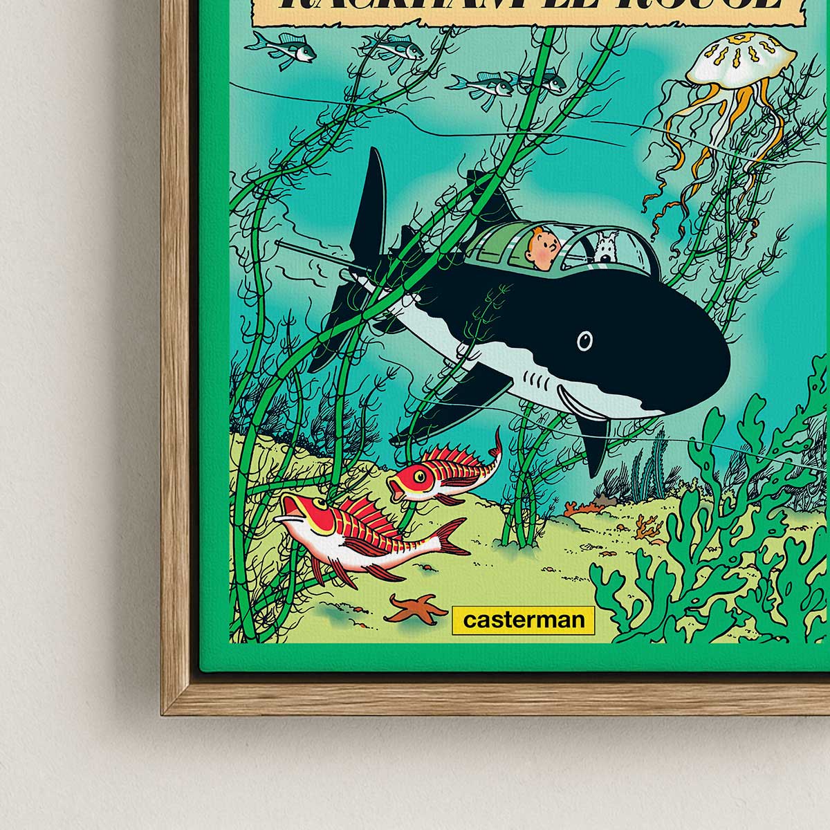 Canvas Print with Floating Frame – Tintin – Le Trésor de Rackham le Rouge