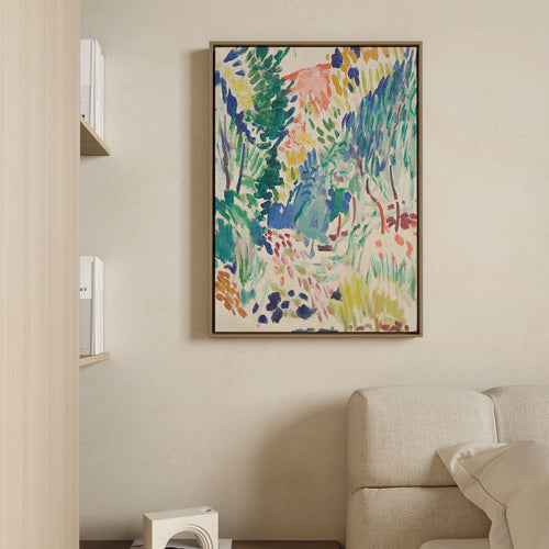 Canvas Print with Floating Frame – Henri Matisse – Landscape at Collioure