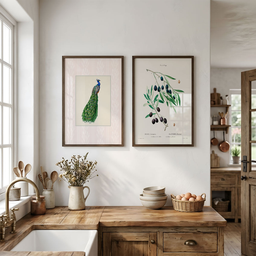 Pierre Joseph Redouté – Olive no. 29 – styled in a modern interior