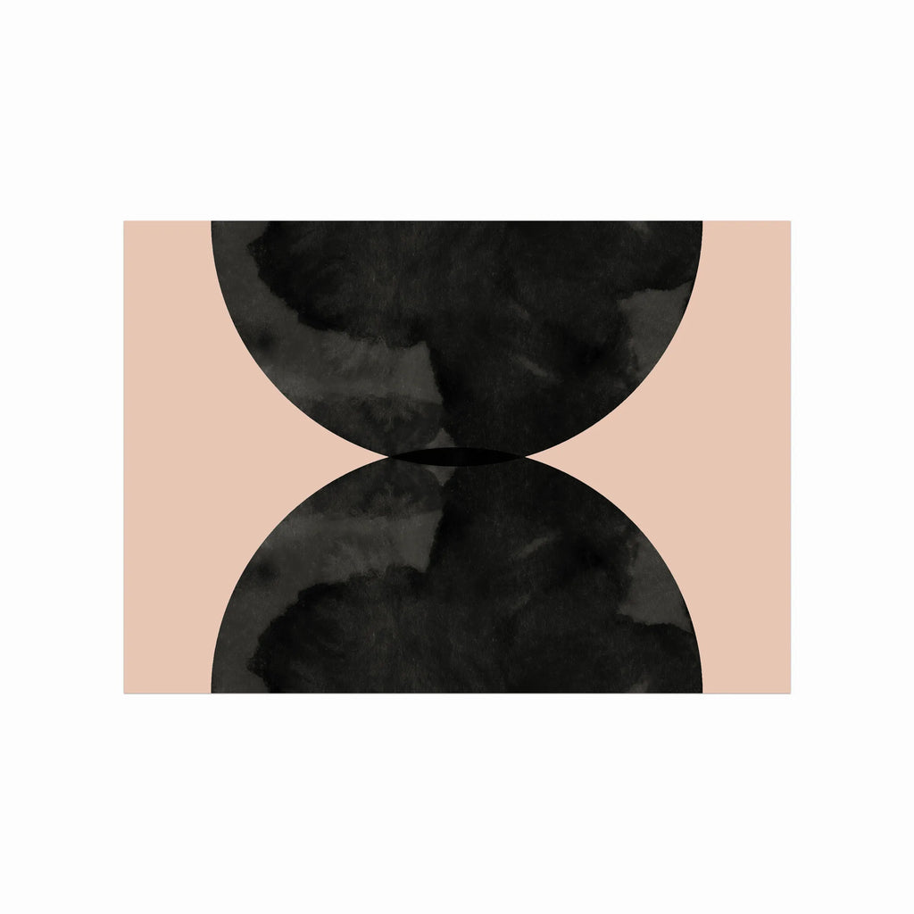 Merging shapes 01 art poster