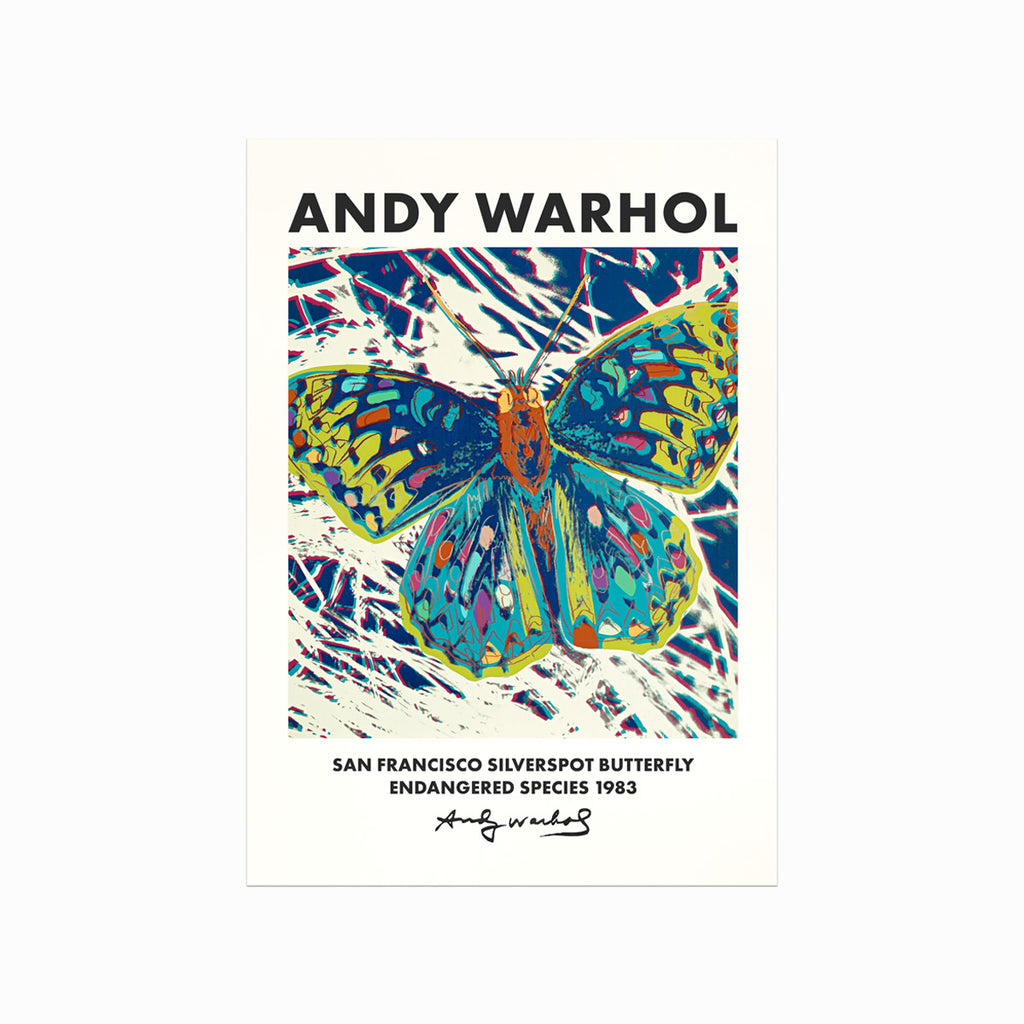 Andy Warhol – Butterfly art poster
