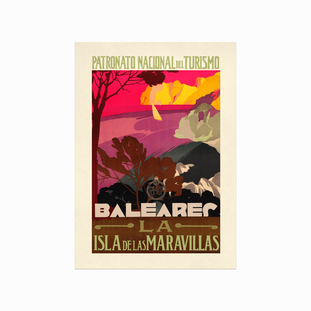 Retro – Baleares art poster