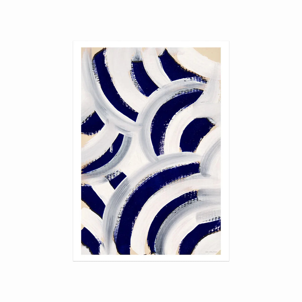 Ida Wolfsen – Blue Stripes art poster
