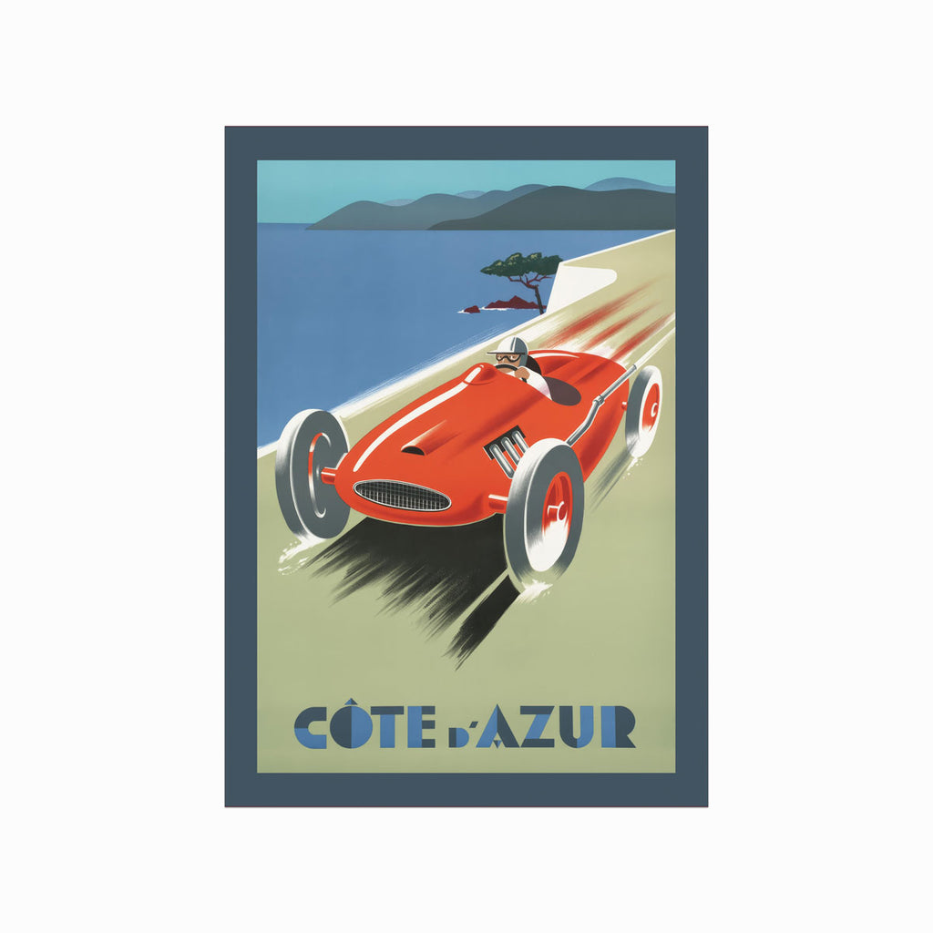 Retro – Côte d'Azur art poster