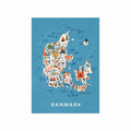 Denmark (Blue Ocean) art poster