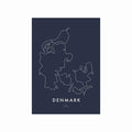 Denmark by Justaline art poster