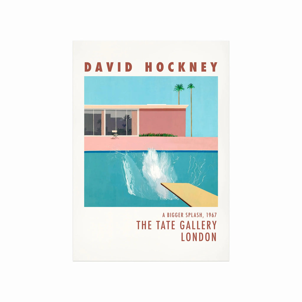 David Hockney – A Bigger Splash art poster