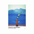 David Hockney – Mount Fuji and Flowers art poster