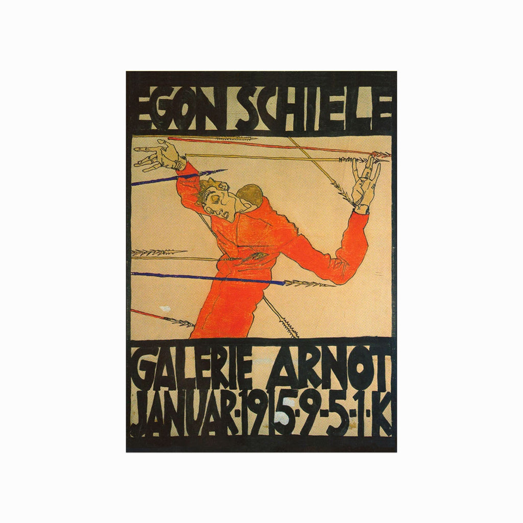 Egon Schiele – Galerie Arnot (Self–portrait) art poster