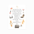 Go shopping art poster
