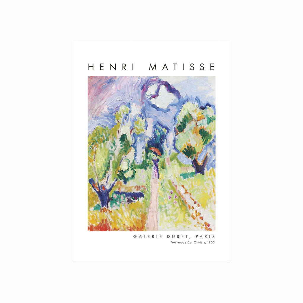 Henri Matisse – Promenade Des Oliviers art poster
