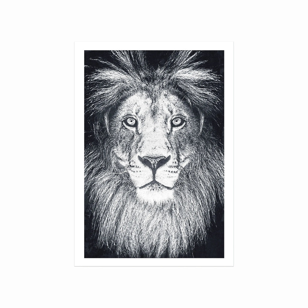 Lion art poster