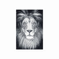 Lion art poster