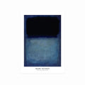 Mark Rothko – Black, White, Blue on Blue art poster