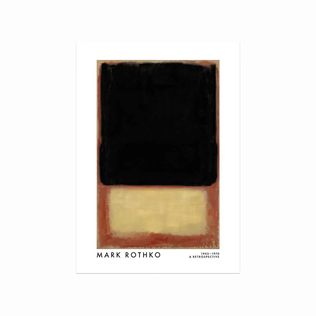 Mark Rothko (Dark, beige, orange) art poster