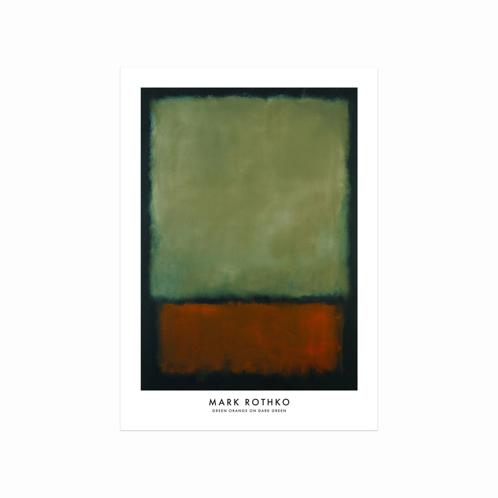Mark Rothko – Green, Orange, Dark Green art poster
