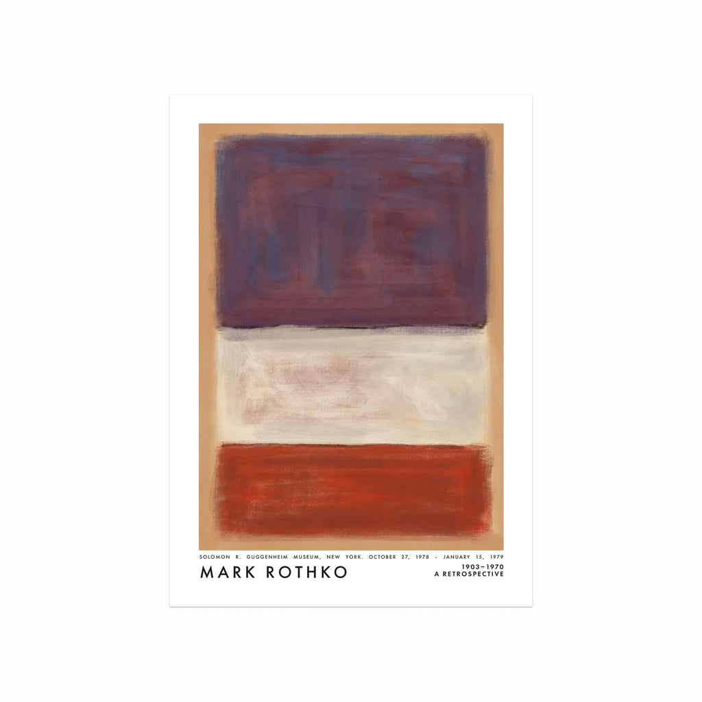 Mark Rothko – Violet, White, Red art poster