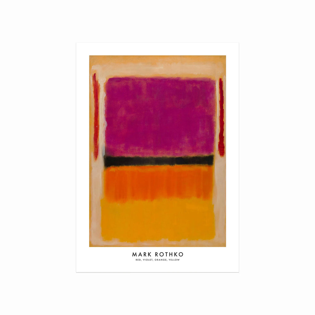 Mark Rothko – Red, Violet, Orange, Yellow art poster
