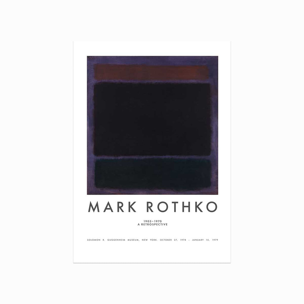 Mark Rothko (Rust, purple, blue) art poster