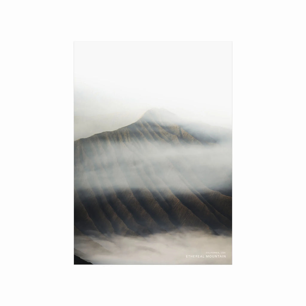 Ethereal Mountain art poster