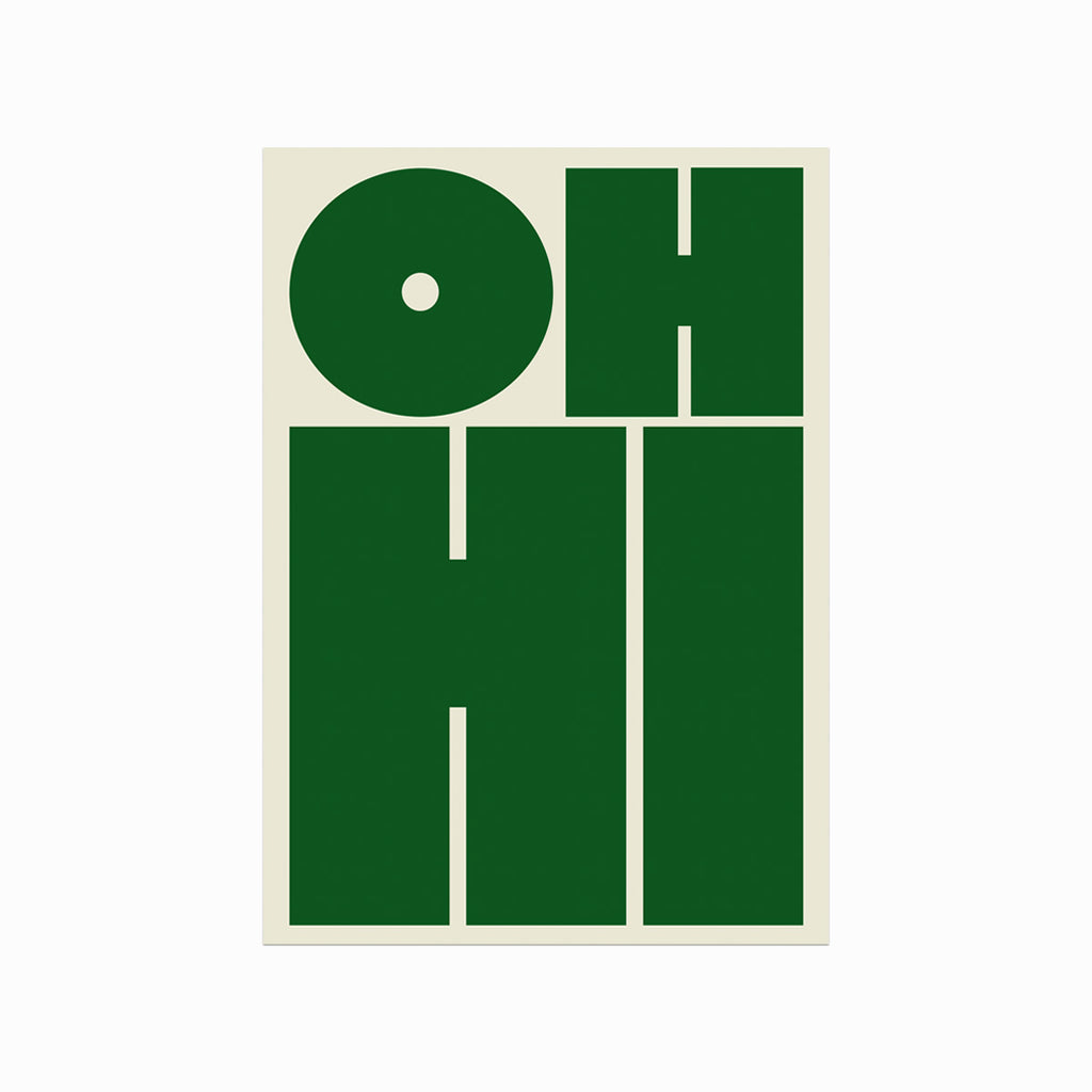 Oh hi art poster