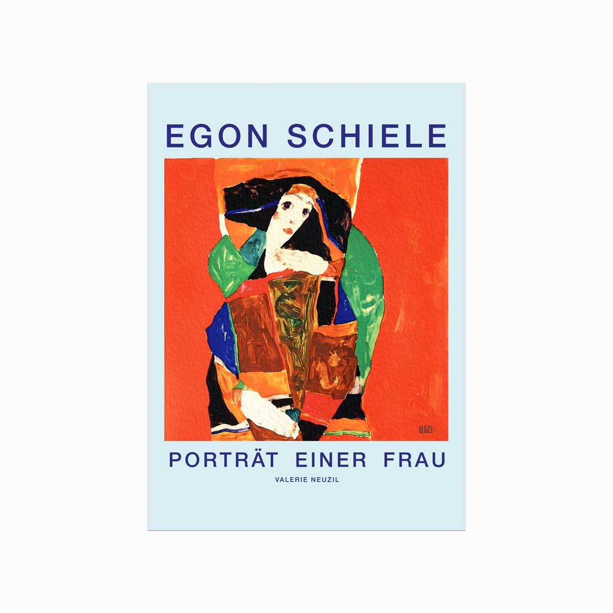 Egon Schiele – Porträt einer Frau art poster