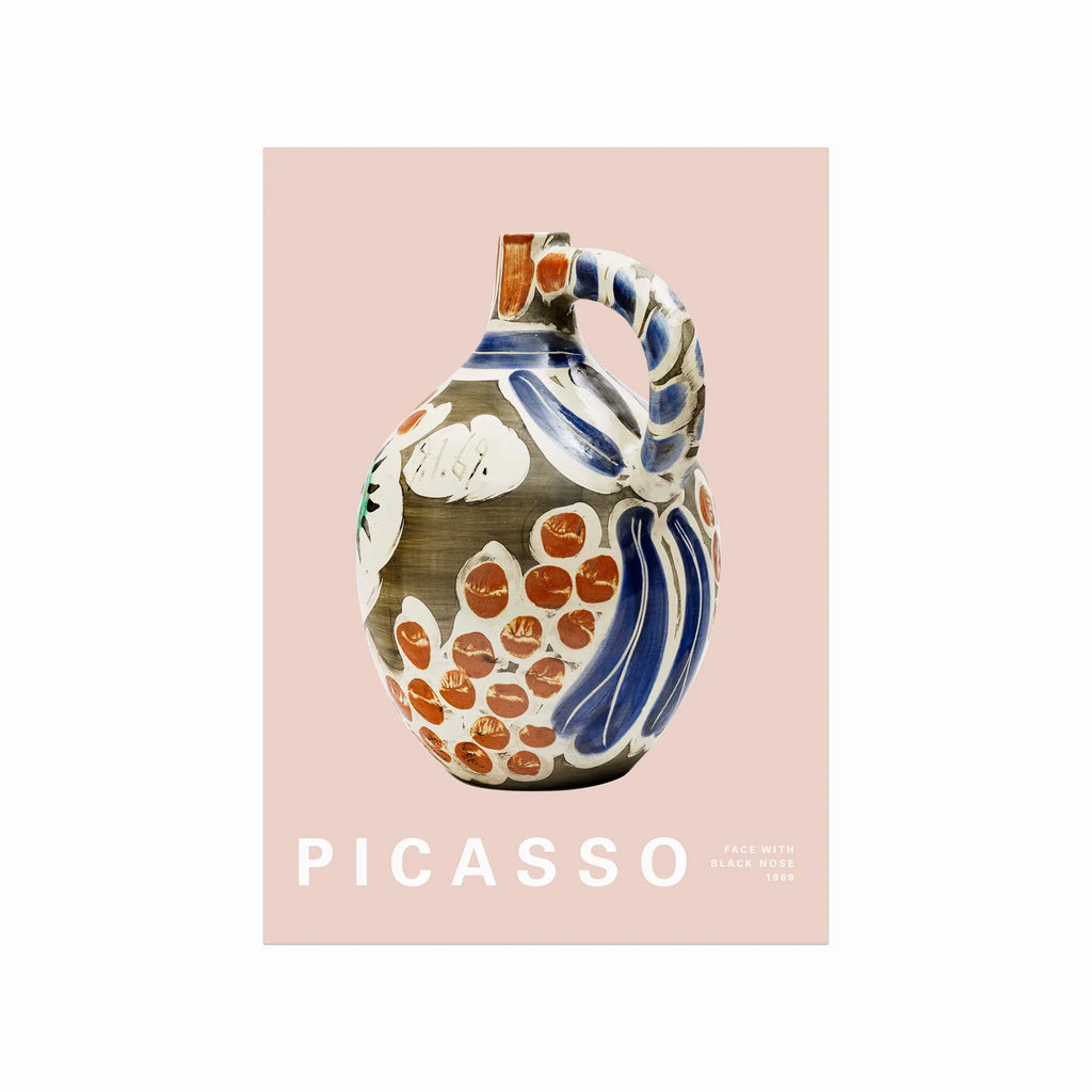 Pablo Picasso – Face with Black Nose 02 art poster