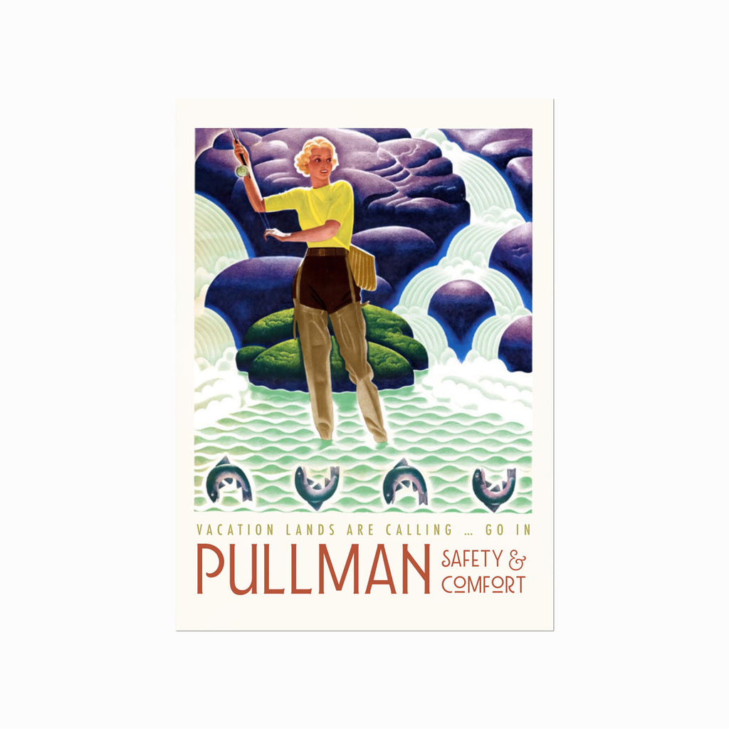 Retro – Pullman Vacation Lands are Calling art poster