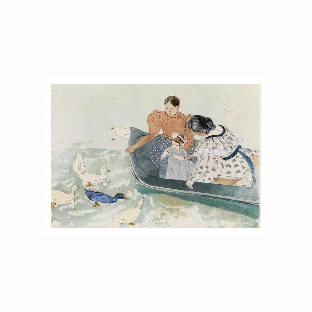 Mary Cassatt – Feeding the Ducks art poster