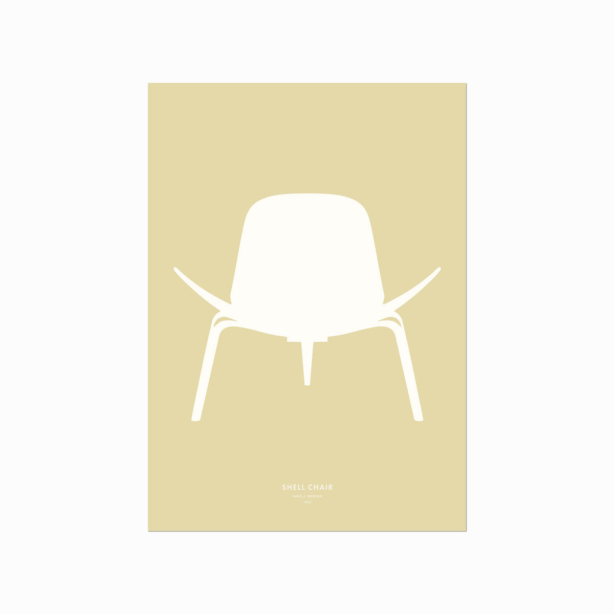 Hans J. Wegner – Shell Chair art poster