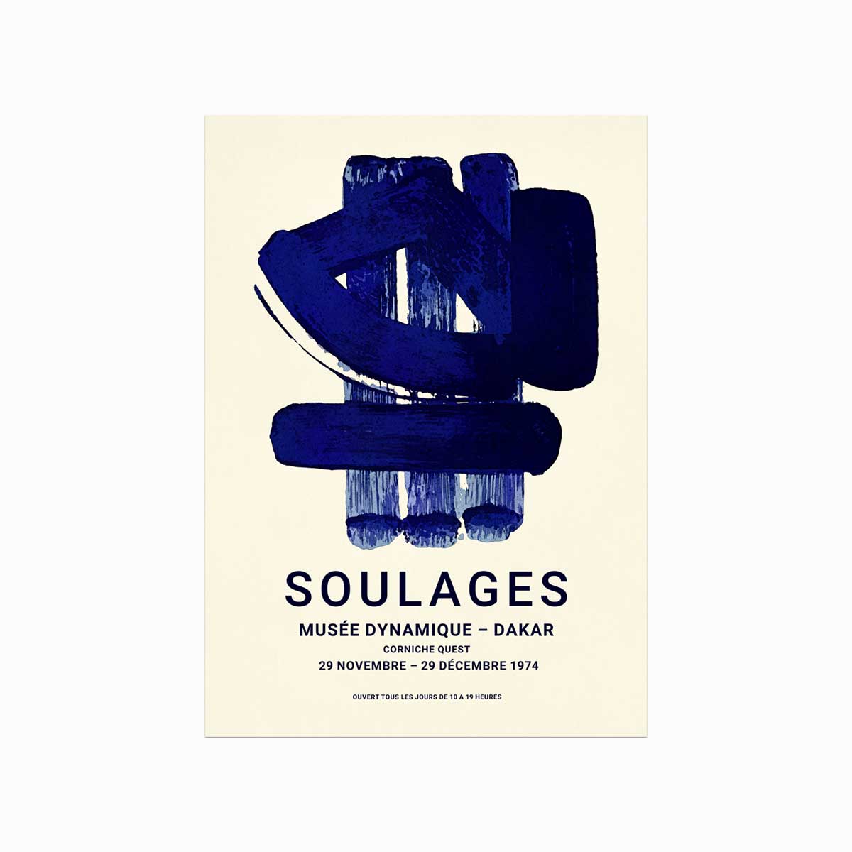 Soulages 01 (Le Musée dynamique de Dakar) art poster