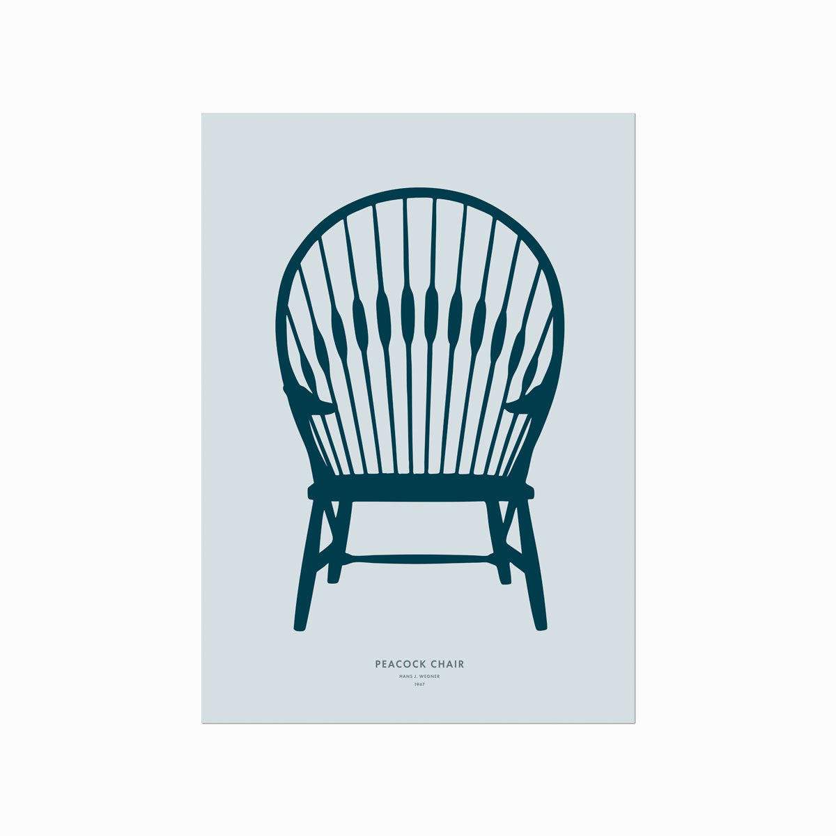 Hans J. Wegner – Peacock Chair art poster