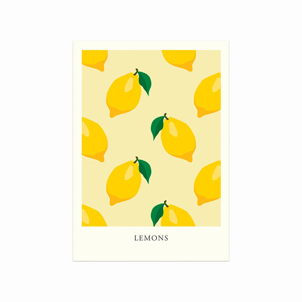 Lemons art poster