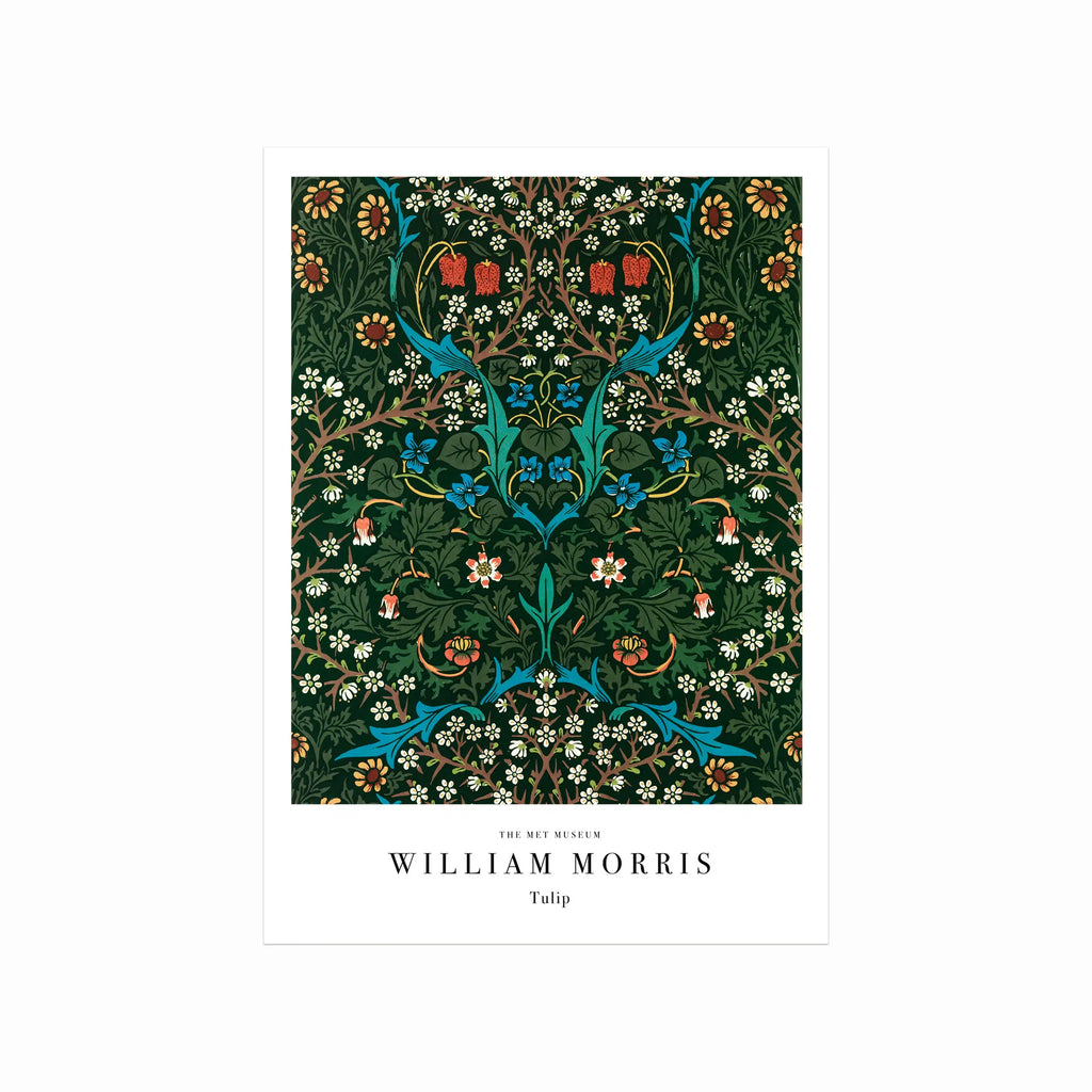 William Morris – Tulip art poster