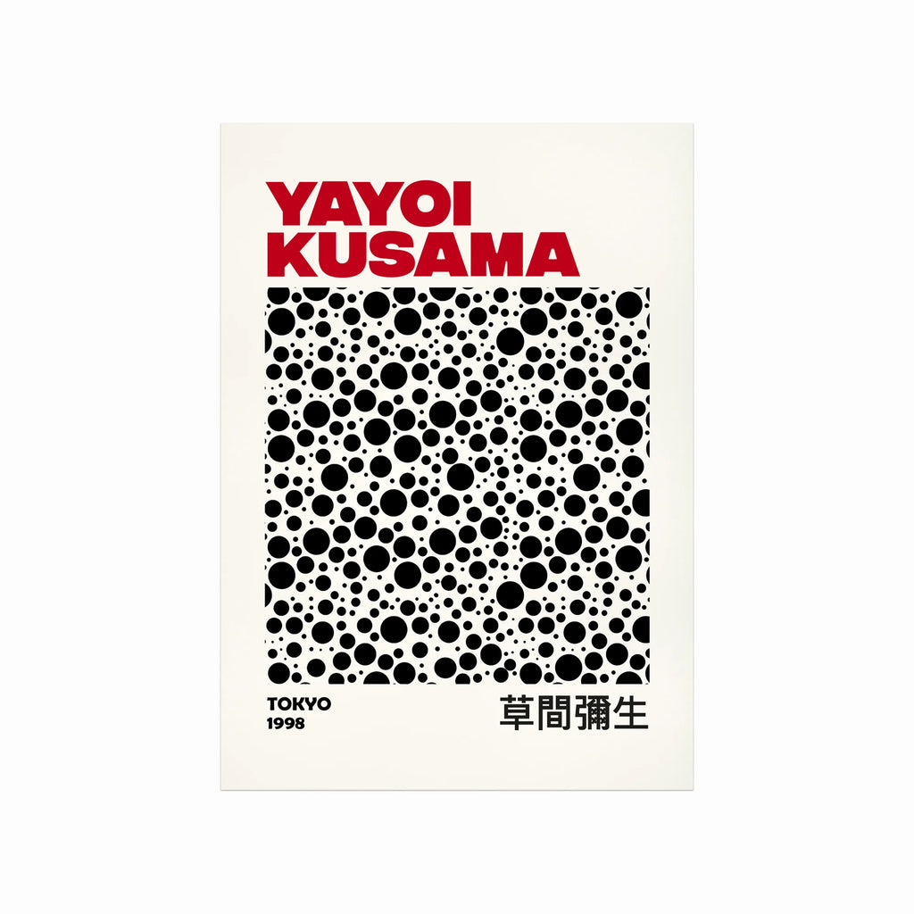 Yayoi Kusama – Black Dots art poster
