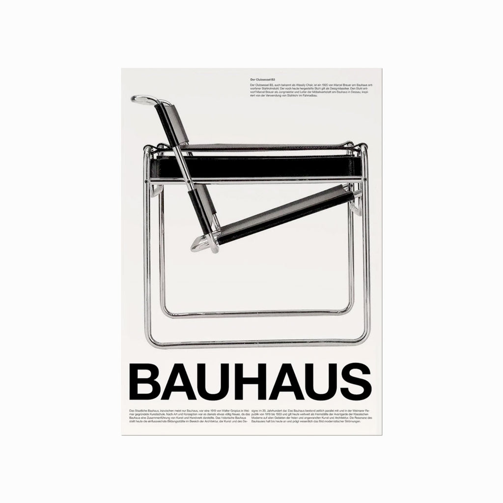Bauhaus – The Chair (Clubsessel B 3) art poster