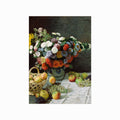 Claude Monet – Still Life with Flowers and Fruit art poster