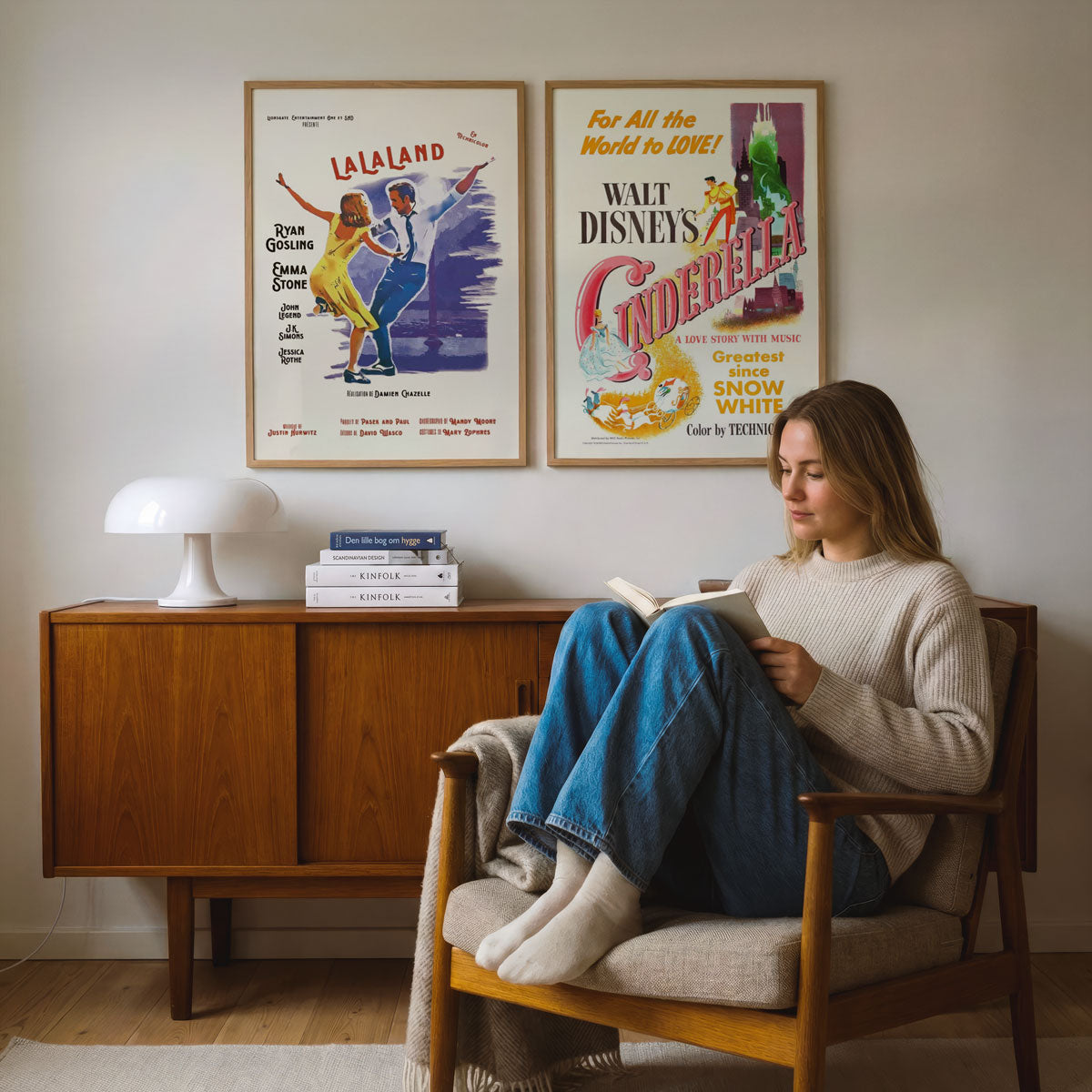 La La Land movie poster in an interior setting
