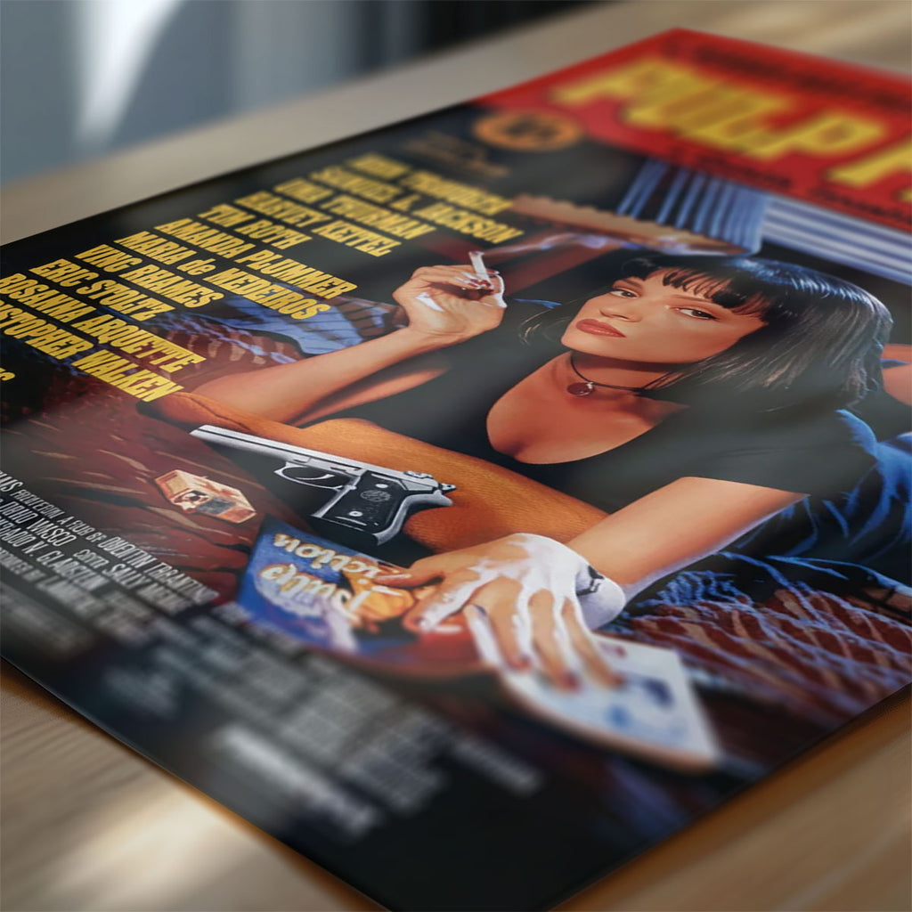 Pulp Fiction movie poster detail