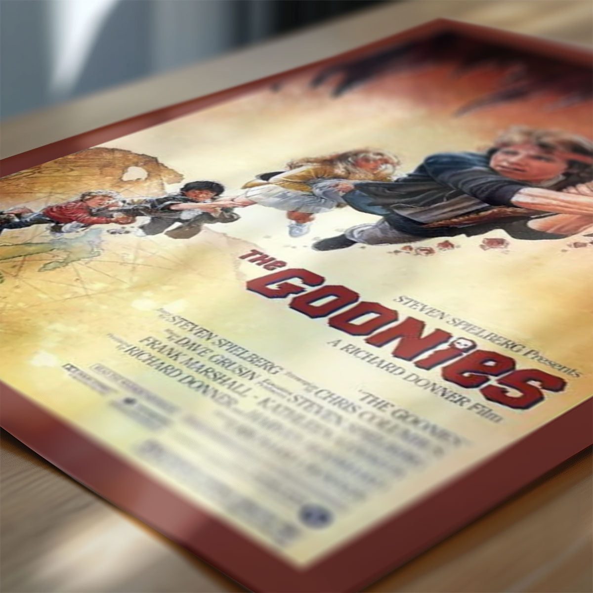 The Goonies movie poster detail