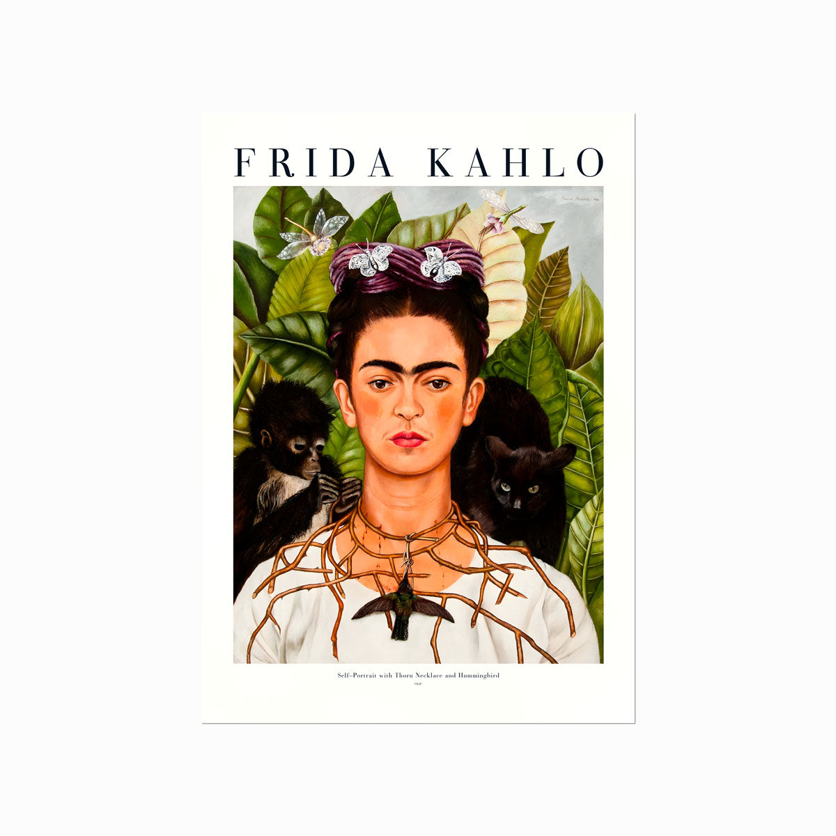Frida Kahlo – Self Portrait with Thorn Necklace and Hummingbird