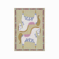 Folklore Horses art poster