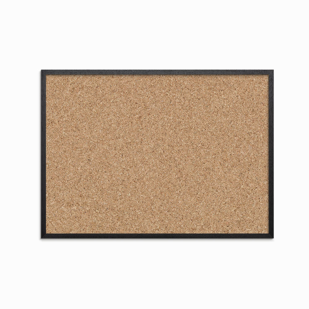Cork Notice Board – Black Wood Frame