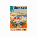Monaco Grand Prix 1936 art poster