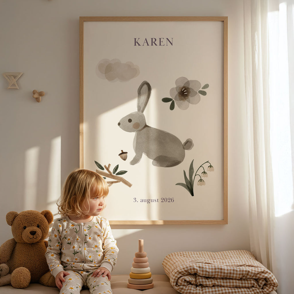 Name Poster – Rabbit