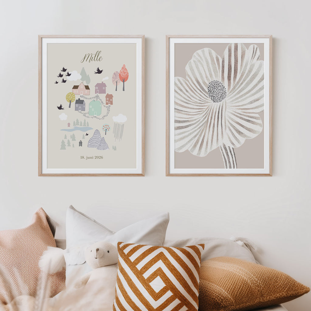 Name Poster – Den lilla staden