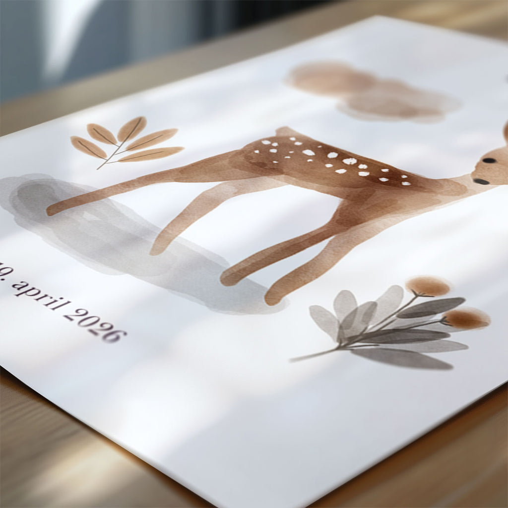 Name Poster – Deer