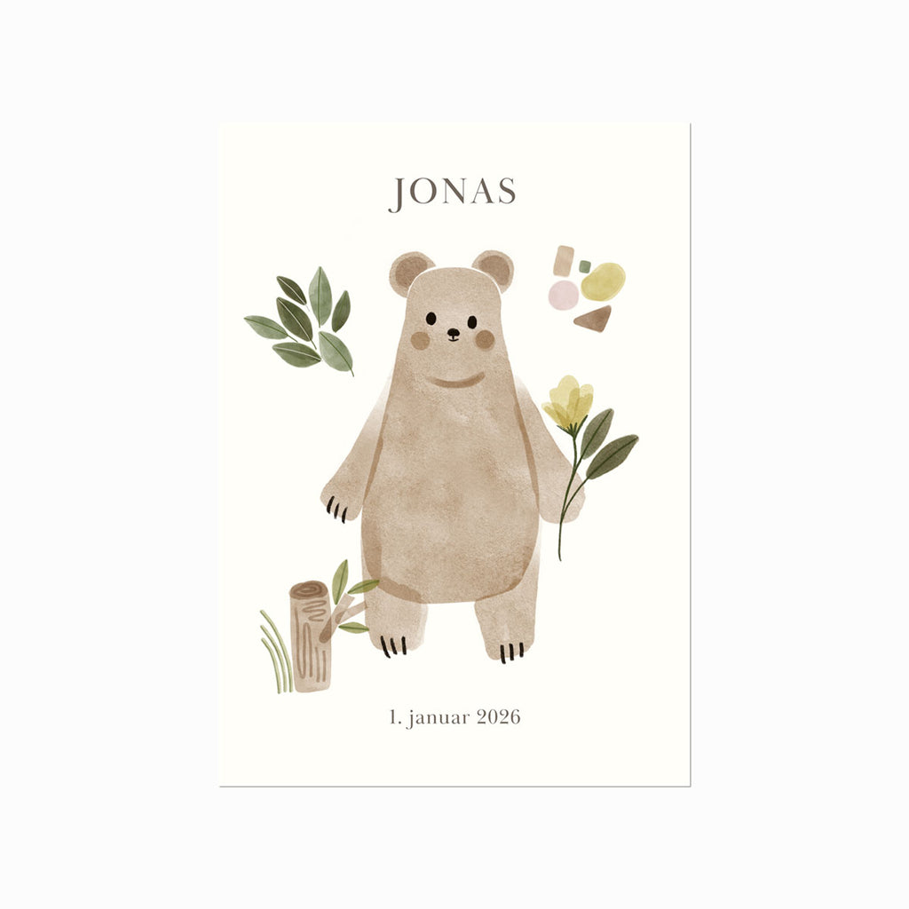 Name Poster – Bear